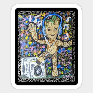 dancing groot Sticker